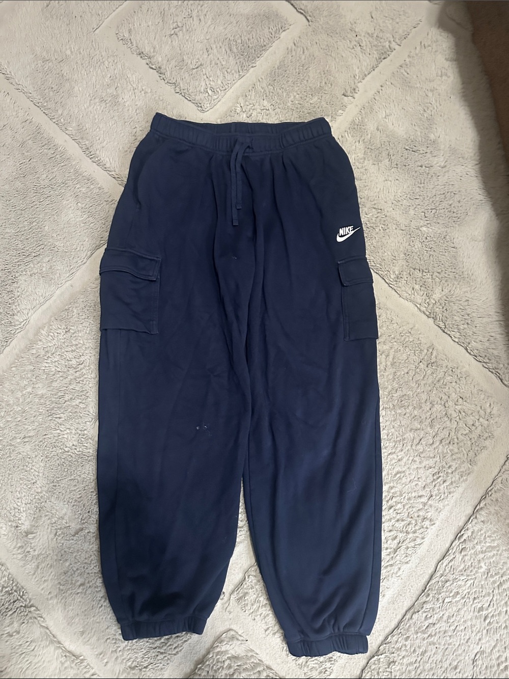 Oversized Nike Navy Cargo Joggers